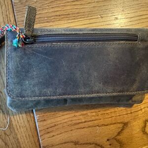 Myra Bag Dark Brown Leather Wallet